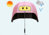 STYLISH PINK COLOR HELMET UMBRELLA FOR KIDS AS WELL AS ADULTS-SKDHU001P