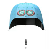 STYLISH BLUE COLOR HELMET UMBRELLA FOR KIDS AS WELL AS ADULTS-SKDHU001B
