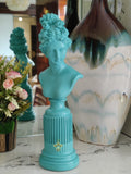 BEAUTIFUL BLUE DIANA, THE HUNTRESS STATUE FOR TABLE DECOR-SKDDH001