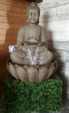 SERENE BUDDHA SITTING ON LOTUS FOUNTAIN -RKBLF001