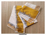 CROSS STITCH EMBROIDERED SETTUMUNDU FOR WOMEN-KIASMCZ001
