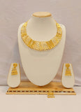 MAUSUMI,  GOLD PLATED NECKLACE SET WITH MATCHING EARRINGS COMBO FOR WOMEN -ALLARE001M