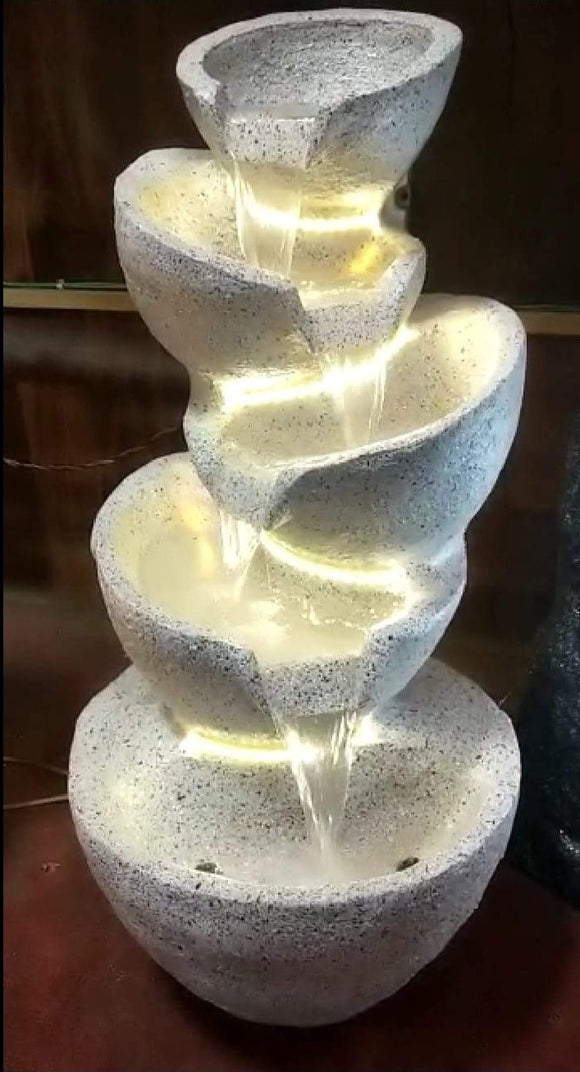 Mini Spiral Cascade Fountain for Indoors /Outdoors-RKSCF001