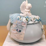 CUTE GIFT BOWL WITH ANGEL KNOB LID-PANIALB001