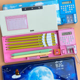 KIDS MAGNETIC PENCIL BOX WITH CALCULATOR-PANIPBWC001