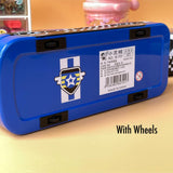 CAR SHAPE PENCIL BOX  WITH WHEELS FOR KIDS-PANIPBXW001