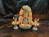 MOGRA MALA WITH GERMAN SILVER VARALAKSHMI PUJA SPECIAL DECORATION -SNVPD001M