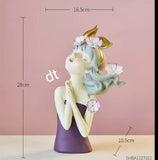 Flower Girl imported sculpture for Table Decor-SKDTDFG001