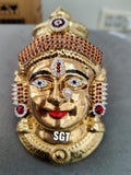 GOLD  FINISH LAKSHMI FACE DECORATED WITH STONES-SNLFS001