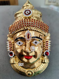 GOLD  FINISH LAKSHMI FACE DECORATED WITH STONES-SNLFS001