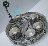 Full Set Antique German Silver Pooja Set washable limited edition exclusive collection-SNUC001