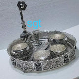 Full Set Antique German Silver Pooja Set washable limited edition exclusive collection-SNUC001