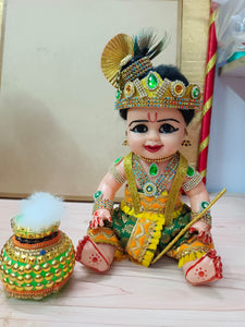 Janmashtami Special Decorated Laddu Gopal-SRILG001Y – www.soosi.co.in