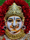 2021, SHRAVANA MASA SPECIAL TANJORE FACE VARALAKSHMI IDOL WITH DECORATION-SNVITF001