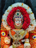 SHREEDEVI, SHRAVAN MASAM SPECIAL VARALAKSHMI IDOL WITH DECORATIONS-SNSDVL001