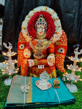 SHREEDEVI, SHRAVAN MASAM SPECIAL VARALAKSHMI IDOL WITH DECORATIONS-SNSDVL001