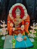 SHREEDEVI, SHRAVAN MASAM SPECIAL VARALAKSHMI IDOL WITH DECORATIONS-SNSDVL001
