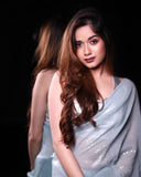 LIGHT BLUE SEQUINS SAREE FOR WOMEN-MOELBS001