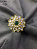 JANANI, ELEGANT KUNDAN STONES  STATEMENT RING FOR WOMEN-MOEKSR001J