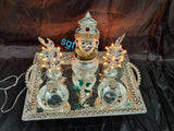 SHARAVANA MASA SPECIAL LAKSHMI FACE WITH TRAY AND POOJA ACCESSORIES-SNLFS001