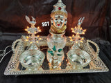 SHARAVANA MASA SPECIAL LAKSHMI FACE WITH TRAY AND POOJA ACCESSORIES-SNLFS001