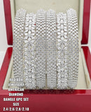 SUMAN, RED BOX JEWELLERY AMERICAN DIAMOND BANGLES SET OF 6 PCS-ANJABS001S
