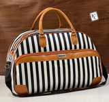 BLACK AND WHITE TRAVEL DUFFLE BAG -PANIPTDB001