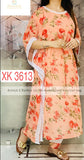 X Kurti ,Georgette kurti with crocia lace work for women-KFGK001