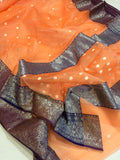 ORIGINAL AUTHENTIC PURE KATAN SILK SAREE FOR WOMEN -SAKSSO001