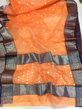 ORIGINAL AUTHENTIC PURE KATAN SILK SAREE FOR WOMEN -SAKSSO001