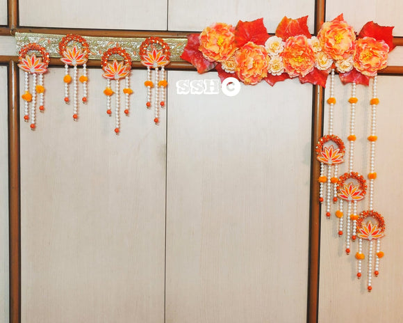 Orange Leaf Bandhanwaar/Toran /Door Decorations for Diwali-LRODD001