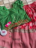 EXCLUSIVE  BANARASI  LEHENGA  FOR LITTLE  PRINCESS -SAYDSBL001RGR