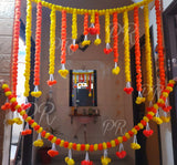 GANPATHI BACKDROP AND  FLORAL DECORATION FOR GANESH PUJA-ANKIGD001