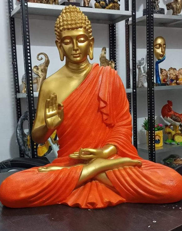 THE SPIRITUAL SAFFRON BUDDHA STATUE -RKSB001