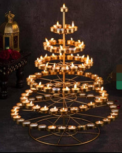 TREE OF LIGHT FOR THIS DIWALI WITH 90 TEA LIGHT HOLDERS-ANUBTL001A