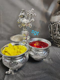 EXTRA BIG SIZE GERMAN SILVER 3 CUP PANCHAWALA WITH LEGS-SNPW001