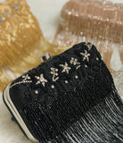 CASA,  DESIGNER BEAD HANGING PARTY CLUTCH BAG FOR WOMEN -JCBHC001