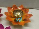SET OF 6 , BRASS COLORED DIYA FOR DIWALI -SNBCD001