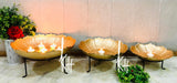 SET OF 3, SUNFLOWER URLI WITH STAND-SKDSU001