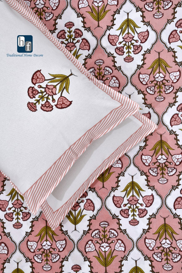 PURE COTTON DOUBLE BEDSHEETS -PREETDBS001P