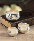 Hammered votives filled with wax for Diwali Decoration-PANIPSV001