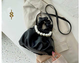 PEARL LOVE , STYLISH SLING BAG WITH PEARL HANDLE-JCPS001