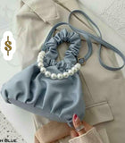 PEARL LOVE , STYLISH SLING BAG WITH PEARL HANDLE-JCPS001