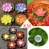SET OF 6 , WATER SENSOR LOTUS DIYAS FOR DIWALI -SKDWSLD001