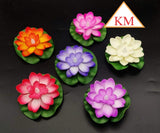 SET OF 6 , WATER SENSOR LOTUS DIYAS FOR DIWALI -SKDWSLD001