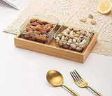 Square Twin Set Bowl Multi Snack server Set -SKDMSS001