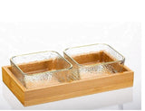 Square Twin Set Bowl Multi Snack server Set -SKDMSS001