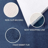 BLUE COLOR SANTUSHTI BEDSIDE RUNNER-ANUBBSR001B