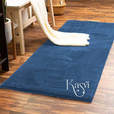 BLUE COLOR SANTUSHTI BEDSIDE RUNNER-ANUBBSR001B