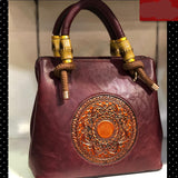 VINTAGE LEATHER HANDBAG FOR WOMEN -JCLB001
